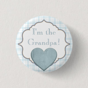 Custom Baby Shower Party I'm the Grandpa Button