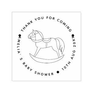 Custom Baby Shower Thank You Rubber Stamp