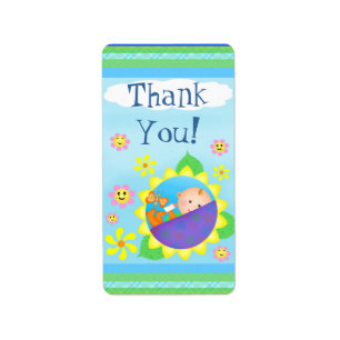 Custom Baby Shower Thank You Sticker / Labels
