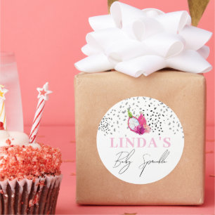 Custom Baby Sprinkle Dragon Fruit Pitaya Classic Round Sticker