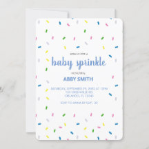 Custom Baby Sprinkle Shower Invitation