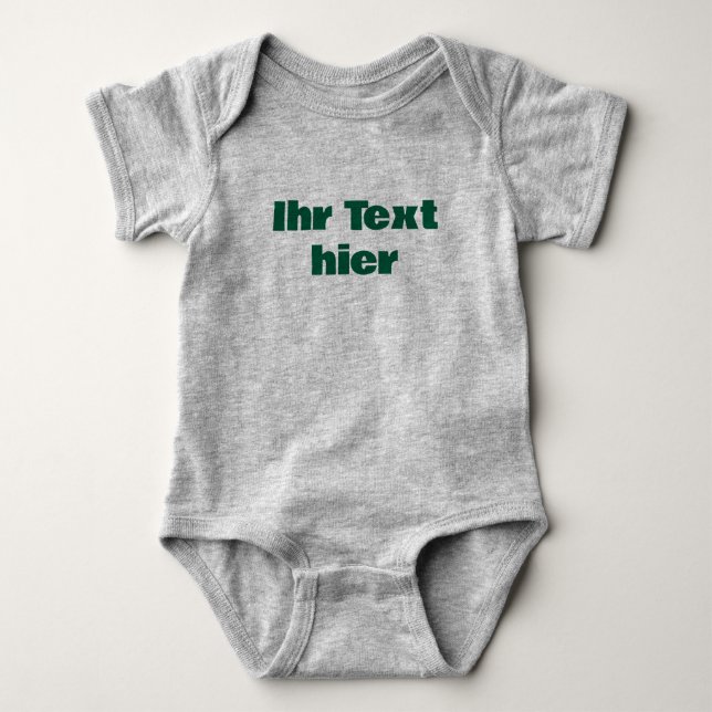 Custom Baby Strampler Bodysuit (Front)