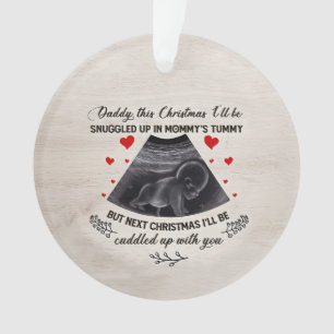 Custom Baby Ultrasound Photo Ornament, Ultrasound  Ornament