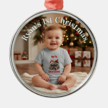 Custom Baby's 1st Christmas Photo