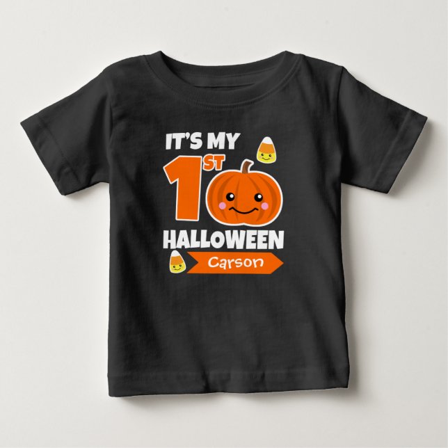 Custom Baby's 1st Halloween Shirt - Add Name (Front)