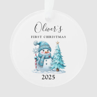 Custom Baby's First Christmas  Acrylic Ornament