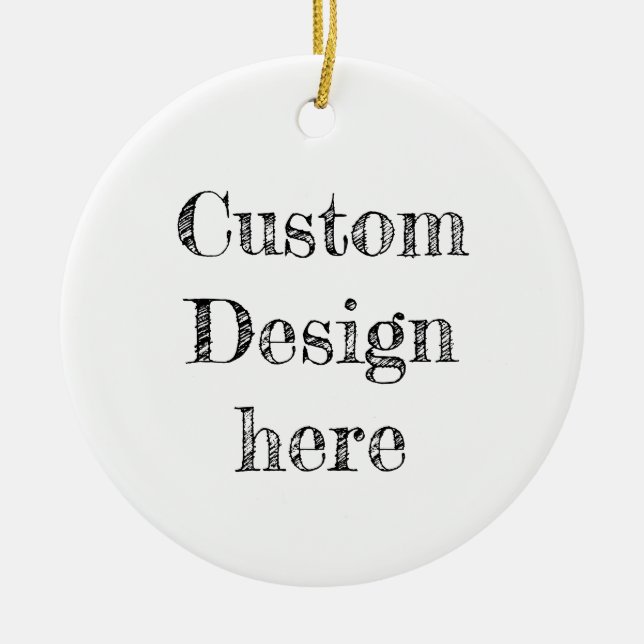 Custom Baby's First Christmas Baubles Ceramic Tree Decoration (Front)