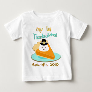 Custom Baby's First Thanksgiving T-Shirt