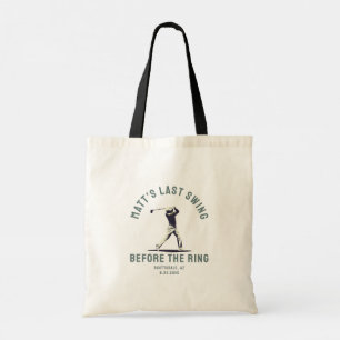 Custom Bachelor Party Favour Golf Trip Groomsmen Tote Bag