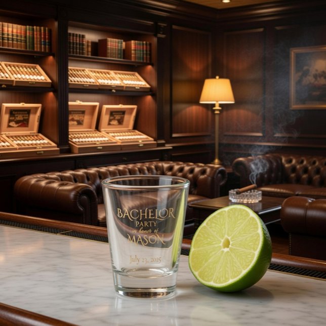 Custom Bachelor Party Shot Glass (Creator Uploaded)