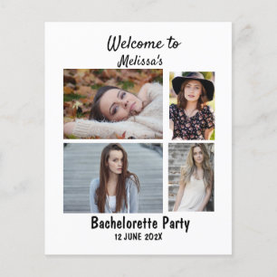Custom Bachelorette party 4 photo collage 