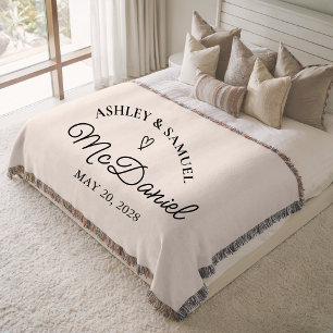 Custom Bachelorette Party Blanket Gift for Bride