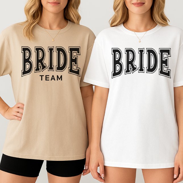 Custom Bachelorette Party Bride Squad Shirt, Bride T-Shirt (Bride Team Shirt, Bride Team Sweatshirt, Retro Bride Team Shirt, Retro Bride Team Sweatshirt,)