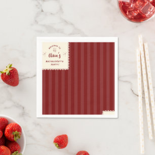 Custom Bachelorette Party Cocktail Napkins