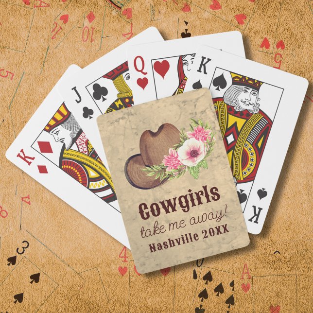 Custom Bachelorette Party Favour Cowgirl Themed Playing Cards (Creator Uploaded)