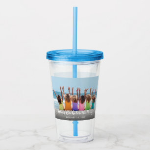 Custom Bachelorette Party Photo Acrylic Tumbler