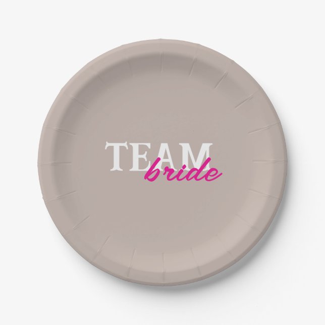 Custom Bachelorette Party Plates – Chic & Fun  (Front)