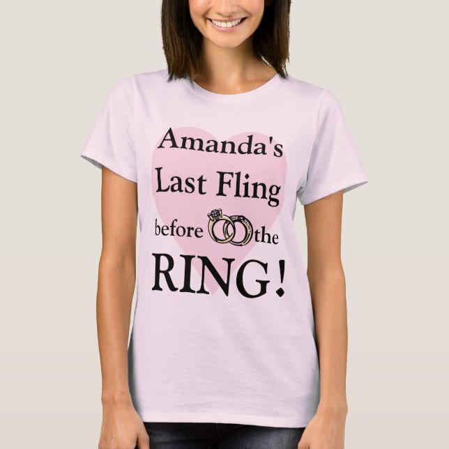 Custom Bachelorette Party t-shirts (Front)