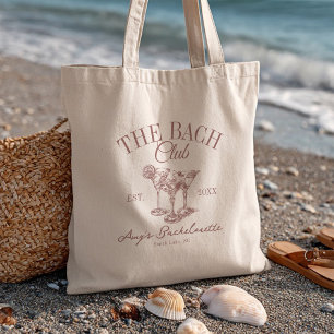 Custom Bachelorette The Bach Club Bridesmaid Favor Tote Bag