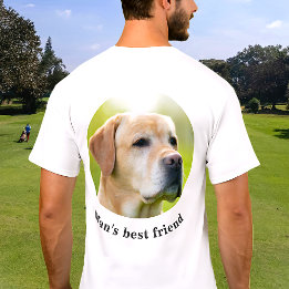 Custom Back Photo And Optional Text Personalised T-Shirt