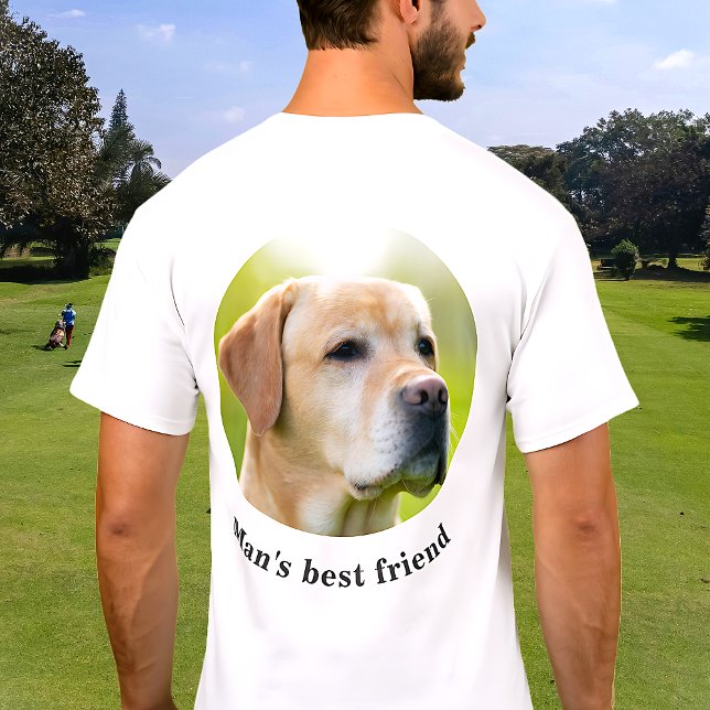 Custom Back Photo And Optional Text Personalised T-Shirt (Creator Uploaded)