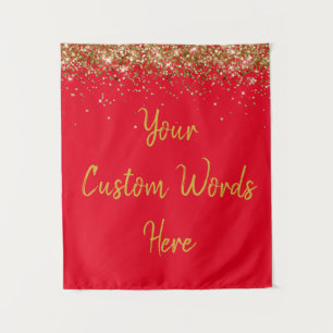 Custom Backdrop Anniversary Party Photo Booth Red Tapestry