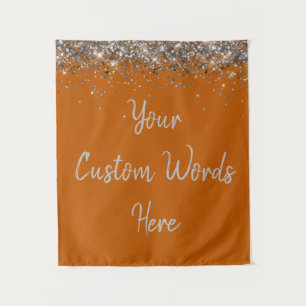 Custom Backdrop Birthday Party Photo Booth Orange Tapestry