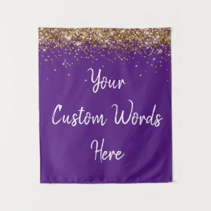 Custom Backdrop Birthday Party Photo Booth Purple Tapestry