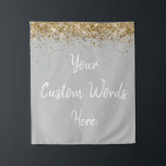Custom Backdrop Birthday Party Photo Booth Silver Tapestry<br><div class="desc">custom backdrop for photo booth,  hen weekend wedding photobooth sparkly,  sweet 16 quinceanera 40th 50th,  sparkle birthday party personalised 30th,  fifteen 15th sweet sixteen 16th,  twenty-fifth 25th twenty first prop,  silver grey grey white gold,  son boy man husband grandson,  twinkle glitter anniversary 5th fifth,  bridal shower 20th 10th 80th</div>