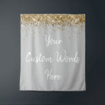 Custom Backdrop Birthday Party Photo Booth Silver Tapestry<br><div class="desc">custom backdrop for photo booth,  hen weekend wedding photobooth sparkly,  sweet 16 quinceanera 40th 50th,  sparkle birthday party personalised 30th,  fifteen 15th sweet sixteen 16th,  twenty-fifth 25th twenty first prop,  silver grey grey white gold,  son boy man husband grandson,  twinkle glitter anniversary 5th fifth,  bridal shower 20th 10th 80th</div>