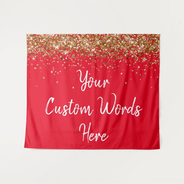Custom Backdrop Personalised Photo Booth Back drop Tapestry (Front (Horizontal))