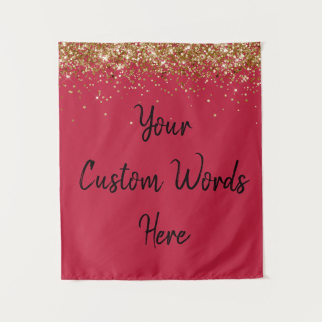 Custom Backdrop Personalised Photo Booth Back drop Tapestry (Front)