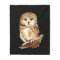 Custom Background Colour Cute Little Owl Art