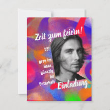 Custom Background free photo Birthday invitation