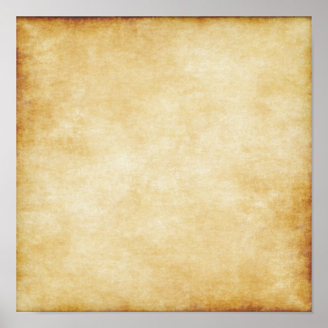 Custom Background Parchment Paper Template Poster (Front)