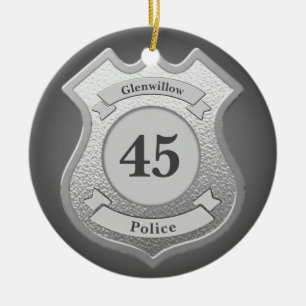 Custom Badge Ceramic Tree Decoration