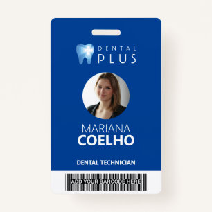 Custom Badge - Logo, Photo, Name and Barcode ID Badge