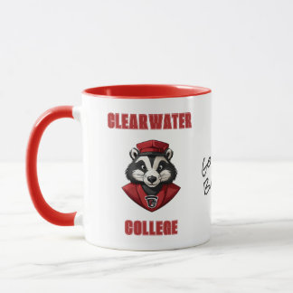 CUSTOM Badger Mascot | Red - School College Team Mug