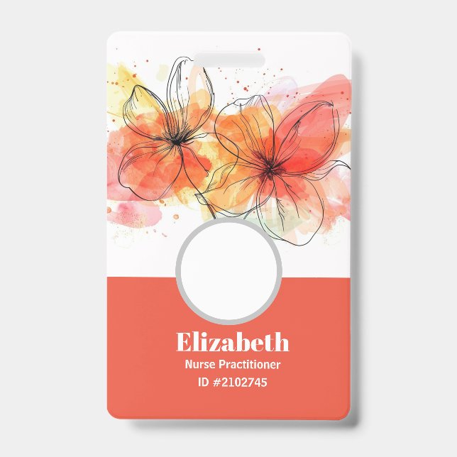 Custom Badges Business Card ID Badge (Front)