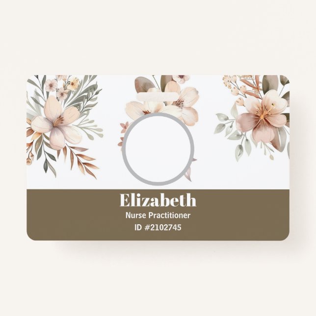 Custom Badges Business Card ID Badge (Front)