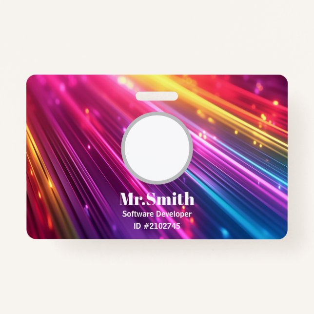 Custom Badges Business Card ID Badge (Front)