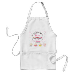Custom Baker's Name Main Ingredient Love Cupcake Standard Apron