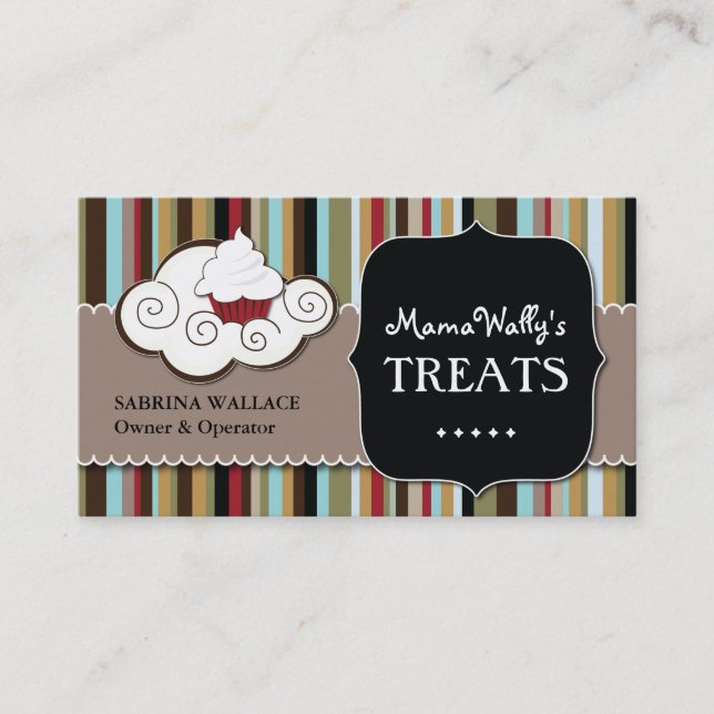Custom Bakery Business Card (Front)