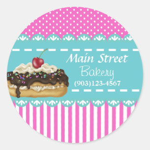Custom Bakery Business Stickers