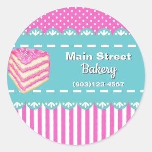 Custom Bakery Business Stickers