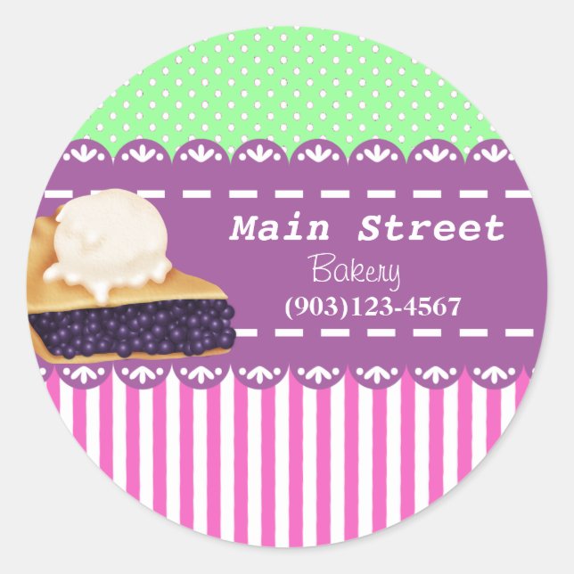 Custom Bakery Business Stickers (Front)