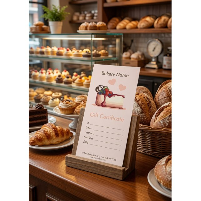 Custom Bakery Gift Certificate  (Creator Uploaded)