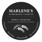 Custom Bakery Homemade Food Classic Round Sticker