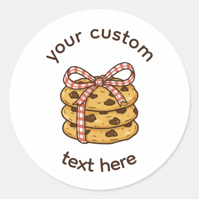 Custom Bakery Label Sticker | Cottage Bow Bake (Front)