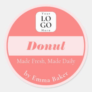 Custom Bakery Logo Product Label Sticker
